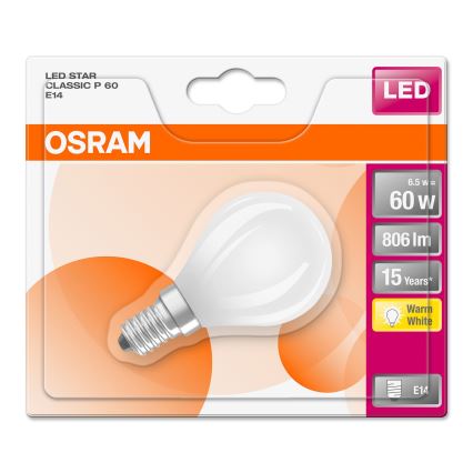 Bombilla LED STAR E14/6,5W/230V 2700K - Osram