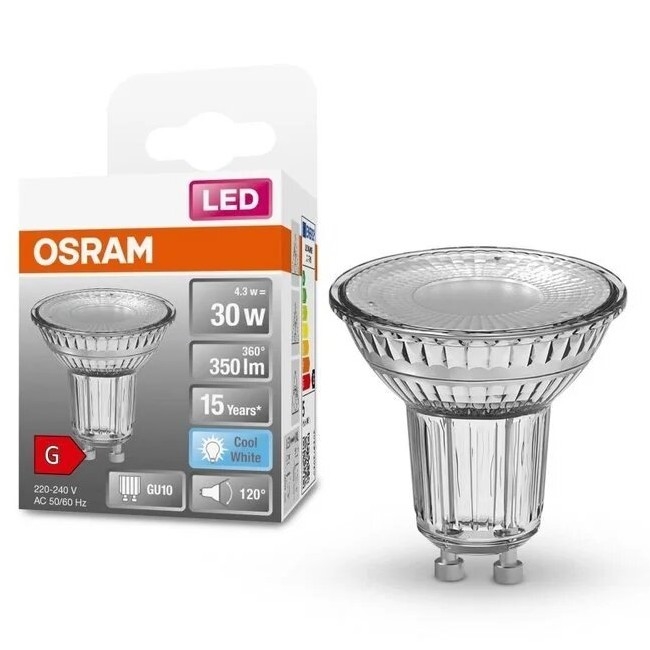 Bombilla LED STAR PAR16 GU10/4,3W/230V 4000K 120° - Osram
