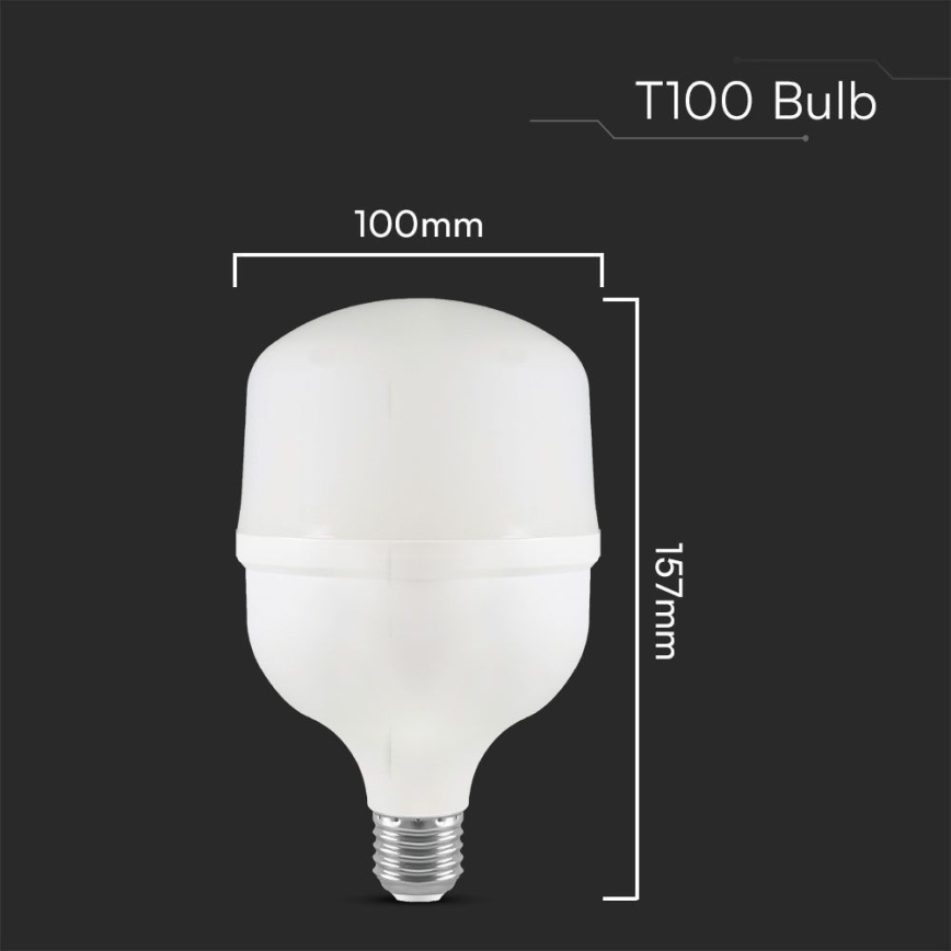 Bombilla LED T100 E27/30W/230V 6500K