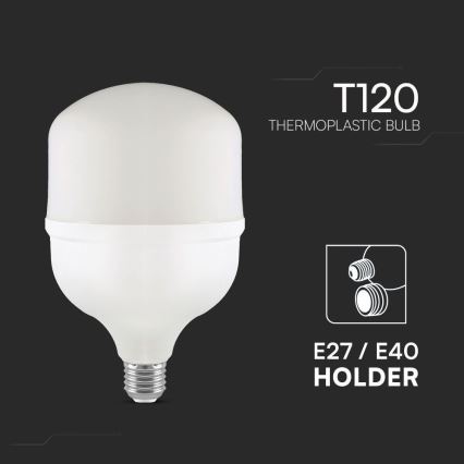 Bombilla LED T120 E40 E27/40W/230V 4000K