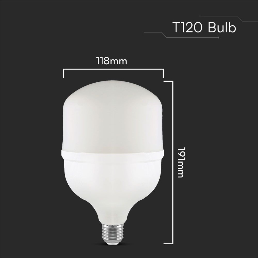 Bombilla LED T120 E40 E27/40W/230V 4000K