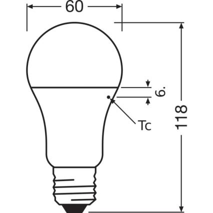 Bombilla LED VALUE A100 E27/13W/230V 4000K - Osram