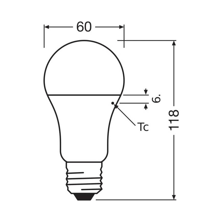 Bombilla LED VALUE A100 E27/13W/230V 4000K - Osram