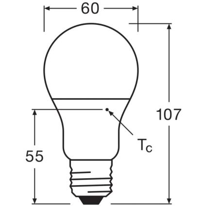 Bombilla LED VALUE A60 E27/8W/230V 4000K - Osram