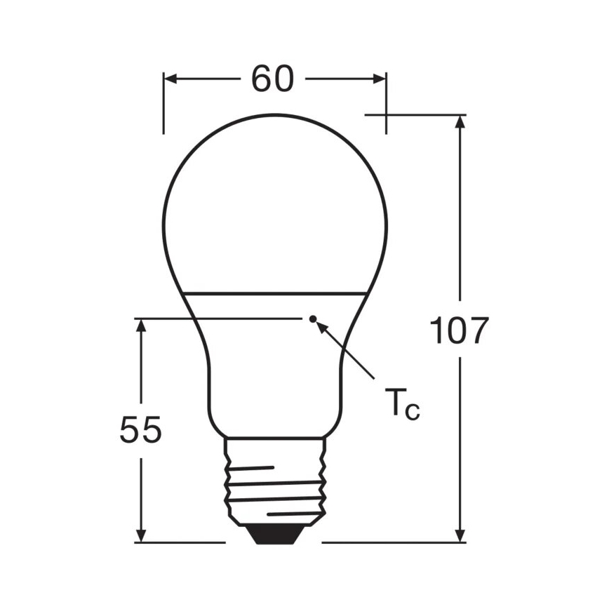 Bombilla LED VALUE A60 E27/8W/230V 4000K - Osram