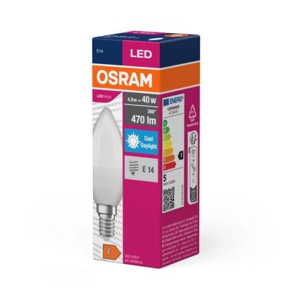 Bombilla LED VALUE B40 E14/4,9W/230V 6500K - Osram