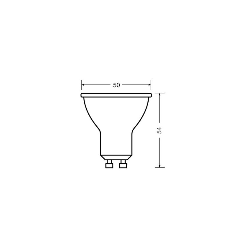 Bombilla LED VALUE PAR16 GU10/4,5W/230V 4000K 36° blanco - Osram