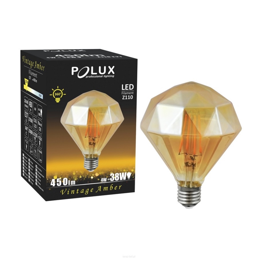 Bombilla LED VINTAGE AMBER E27/4W/230V 2700K