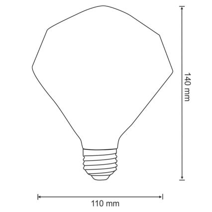 Bombilla LED VINTAGE AMBER E27/4W/230V 2700K