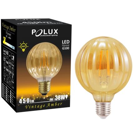 Bombilla LED VINTAGE AMBER E27/4W/230V G100 2700K