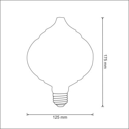 Bombilla LED VINTAGE E27/4W/230V 2700K