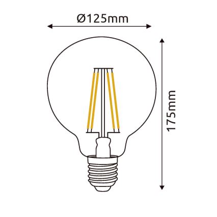 Bombilla LED E27/7W/230V 4000K - Globo