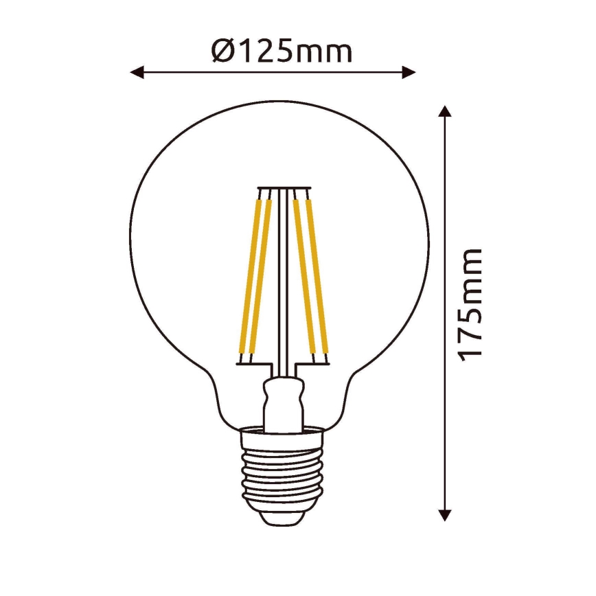 Bombilla LED E27/7W/230V 4000K - Globo