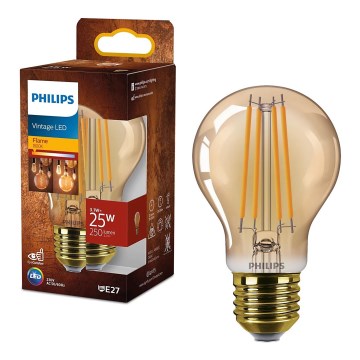 Bombilla LED VINTAGE Philips A60 E27/3,1W/230V 1800K