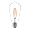 Bombilla LED VINTAGE Philips ST64 E27/7W/230V 2700K