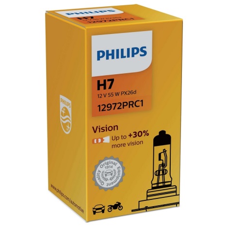 Bombilla para coche Philips VISION 12972PRC1 H7 PX26d/55W/12V