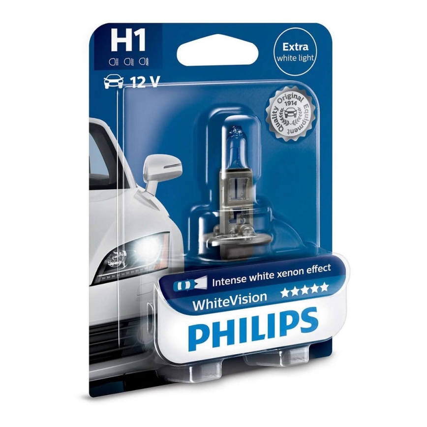 Bombilla para el coche Philips WHITE VISION 12258WHVB1 H1 P14,5s/55W/12V