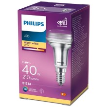 Bombilla reflectora LED Philips E14/2,8W/230V 2700K