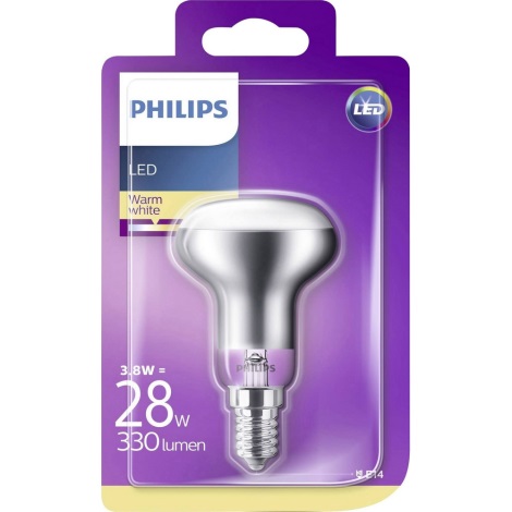 Bombilla reflectora LED Philips E14/3,8W/230V