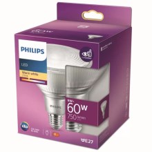 Bombilla reflectora LED Philips E27/9W/230V 2700K