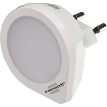 Brennenstuhl - Lámpara de orientación LED con sensor para enchufe LED/0,2W/230V