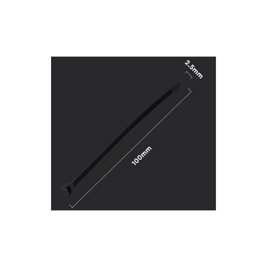 Bridas de plástico 2,5x100mm 100ud negro