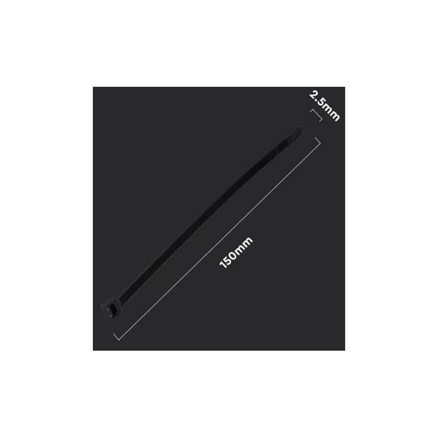 Bridas de plástico 2,5x150mm 100ud negro