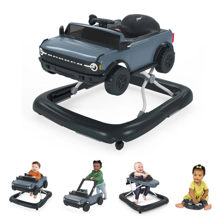 Bright Starts - Andador para bebés FORD BRONCO 3xAA