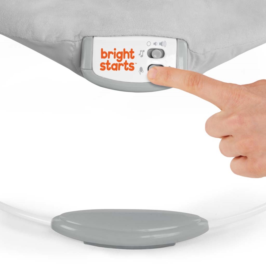 Bright Starts - Tumbona vibratoria para bebés con melodía MICKEY MOUSE 3xLR14