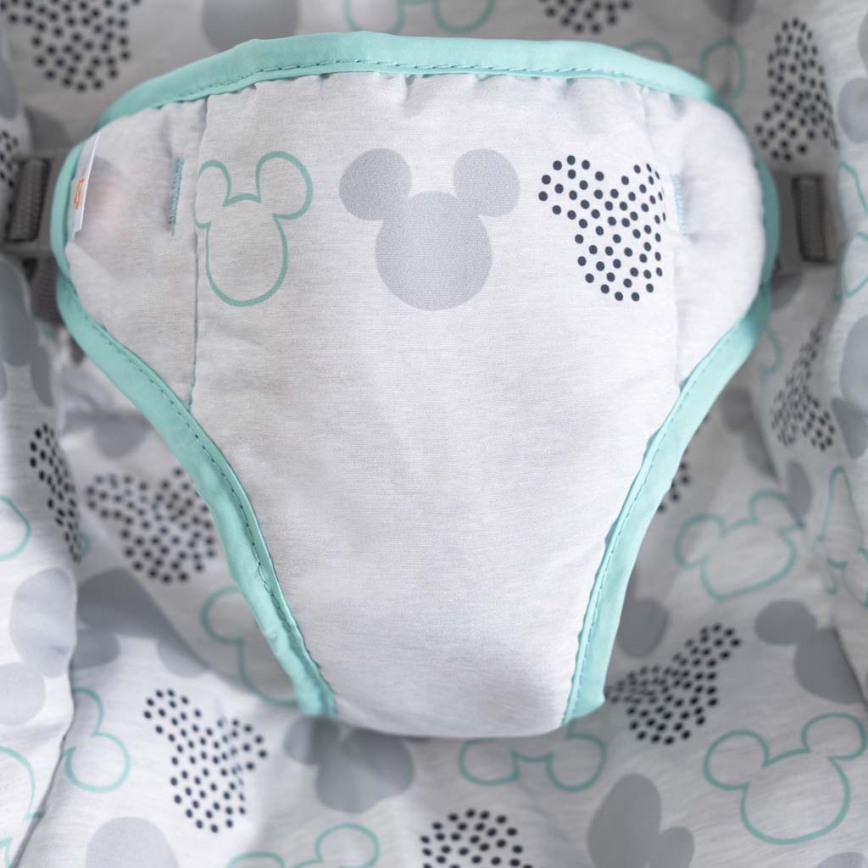 Bright Starts - Tumbona vibratoria para bebés con melodía MICKEY MOUSE 3xLR14