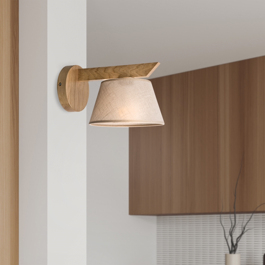 Brilagi - Aplique ANTHONY 1xE14/40W/230V roble/beige