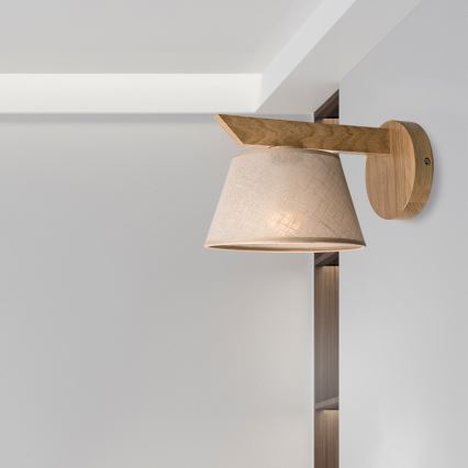 Brilagi - Aplique ANTHONY 1xE14/40W/230V roble/beige