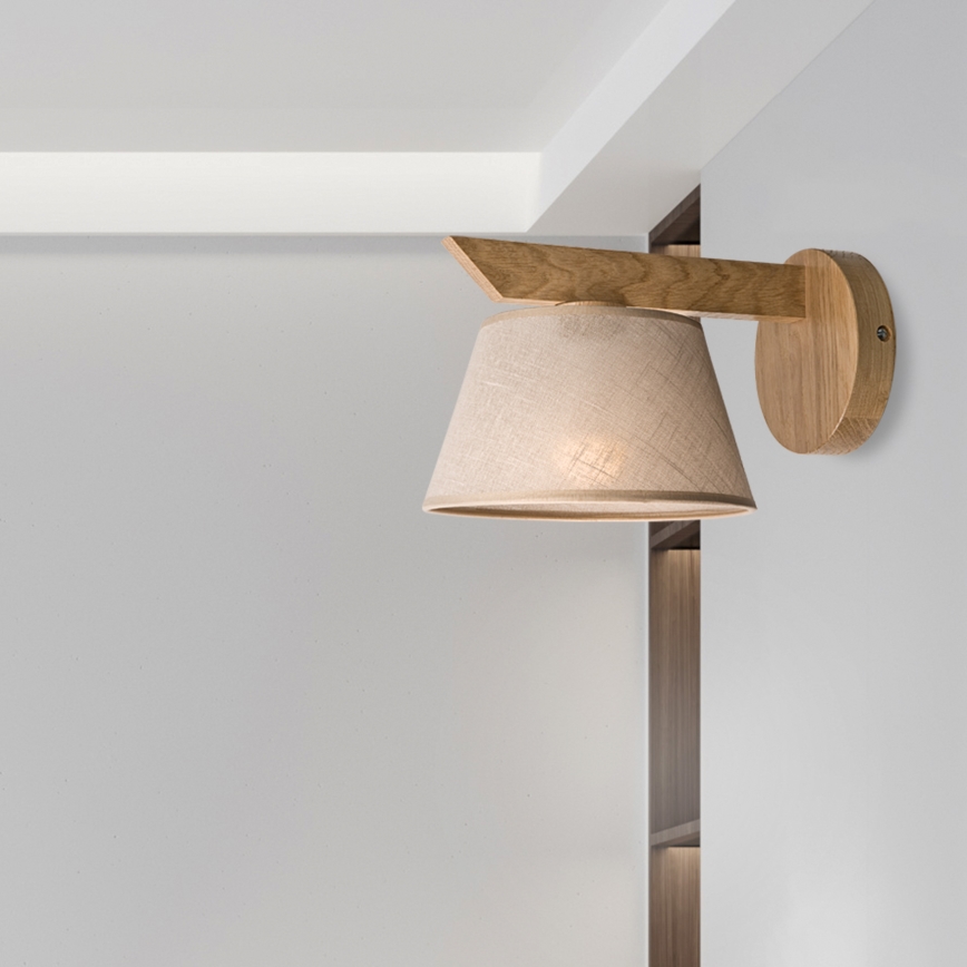 Brilagi - Aplique ANTHONY 1xE14/40W/230V roble/beige