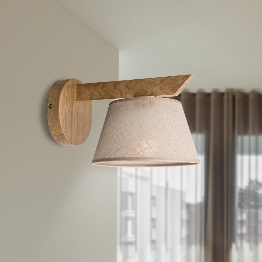 Brilagi - Aplique ANTHONY 1xE14/40W/230V roble/beige