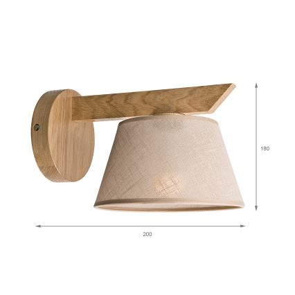 Brilagi - Aplique ANTHONY 1xE14/40W/230V roble/beige