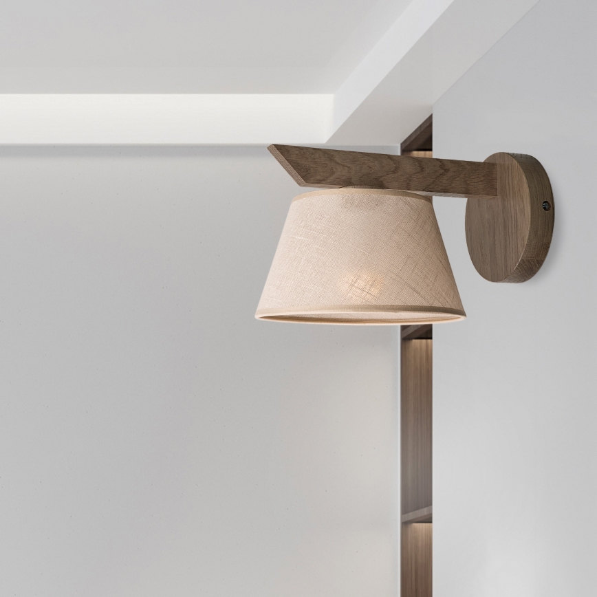 Brilagi - Aplique ANTHONY 1xE14/40W/230V roble/beige