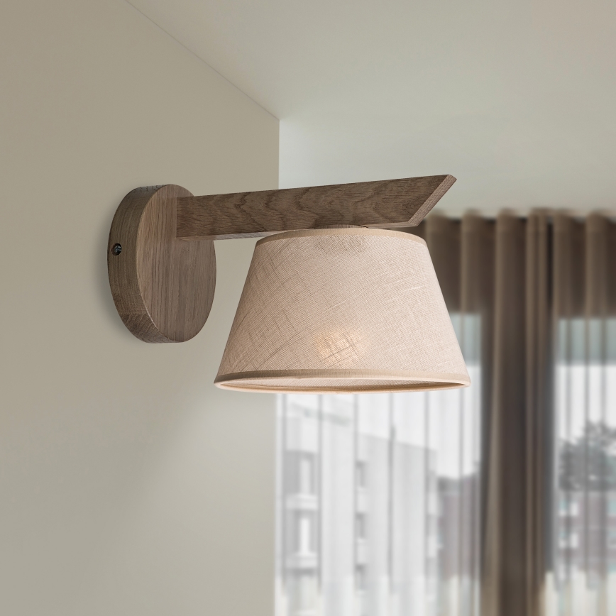 Brilagi - Aplique ANTHONY 1xE14/40W/230V roble/beige