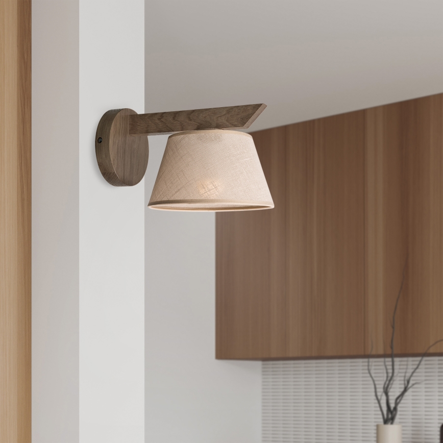 Brilagi - Aplique ANTHONY 1xE14/40W/230V roble/beige
