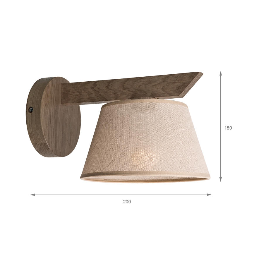 Brilagi - Aplique ANTHONY 1xE14/40W/230V roble/beige