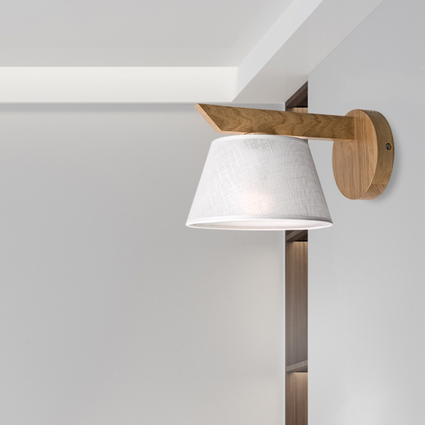 Brilagi - Aplique ANTHONY 1xE14/40W/230V roble/blanco