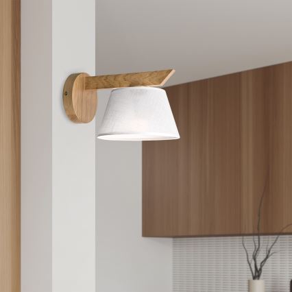 Brilagi - Aplique ANTHONY 1xE14/40W/230V roble/blanco