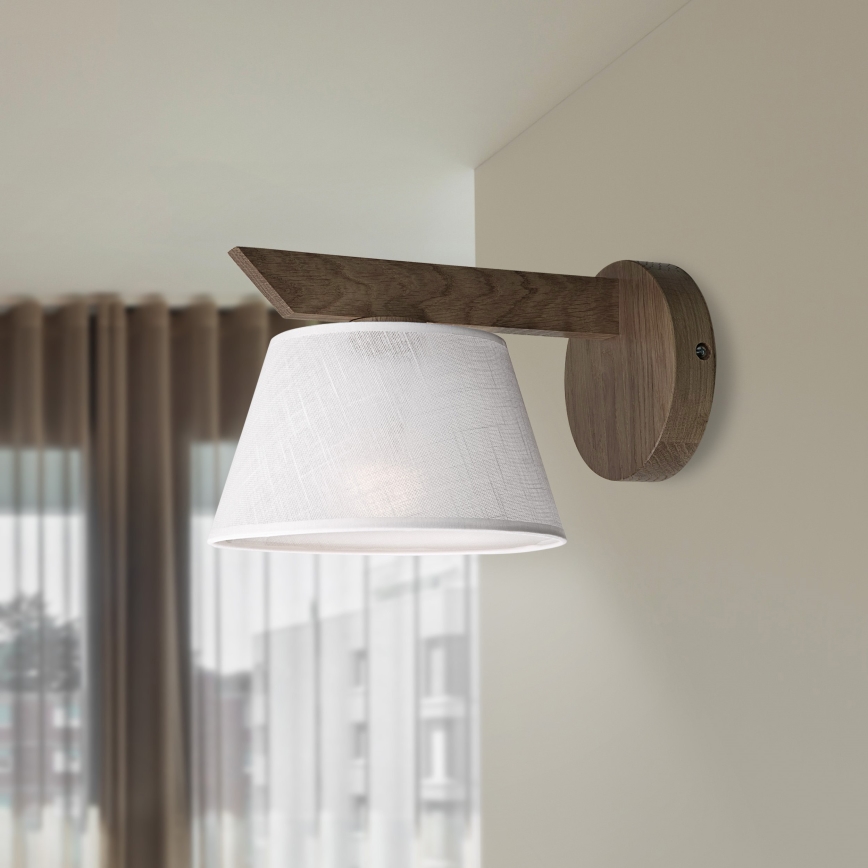 Brilagi - Aplique ANTHONY 1xE14/40W/230V roble/blanco