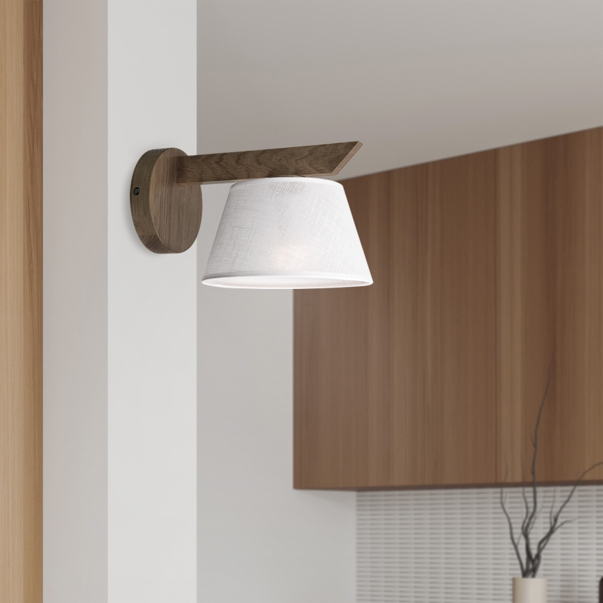 Brilagi - Aplique ANTHONY 1xE14/40W/230V roble/blanco