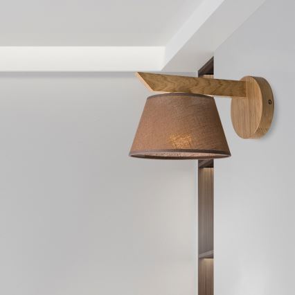 Brilagi - Aplique ANTHONY 1xE14/40W/230V roble/marrón