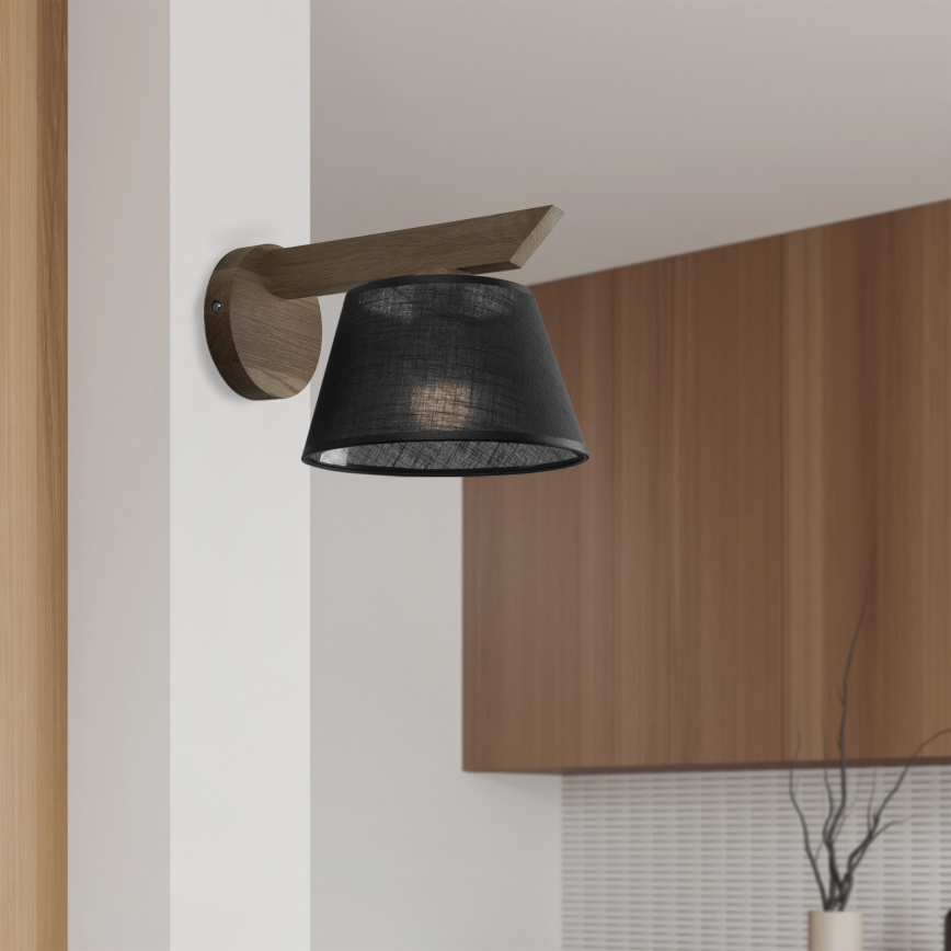 Brilagi - Aplique ANTHONY 1xE14/40W/230V roble/negro