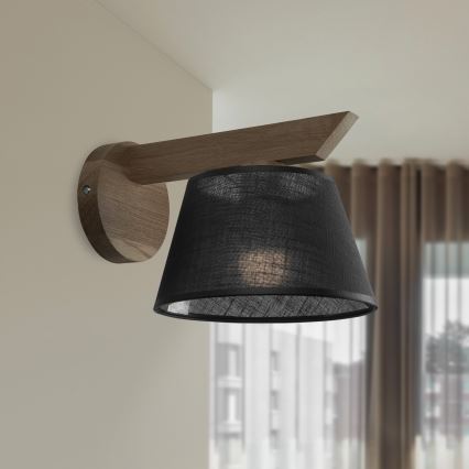 Brilagi - Aplique ANTHONY 1xE14/40W/230V roble/negro