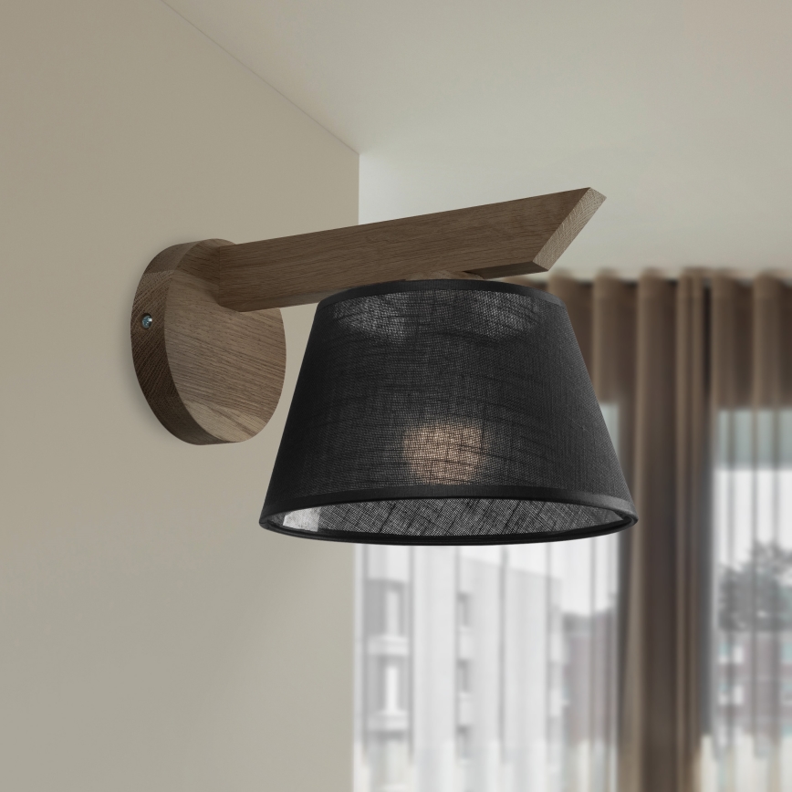 Brilagi - Aplique ANTHONY 1xE14/40W/230V roble/negro