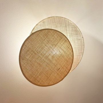 Brilagi - Aplique CIRCLES 1xE27/15W/230V 45x45 cm beige/color crema