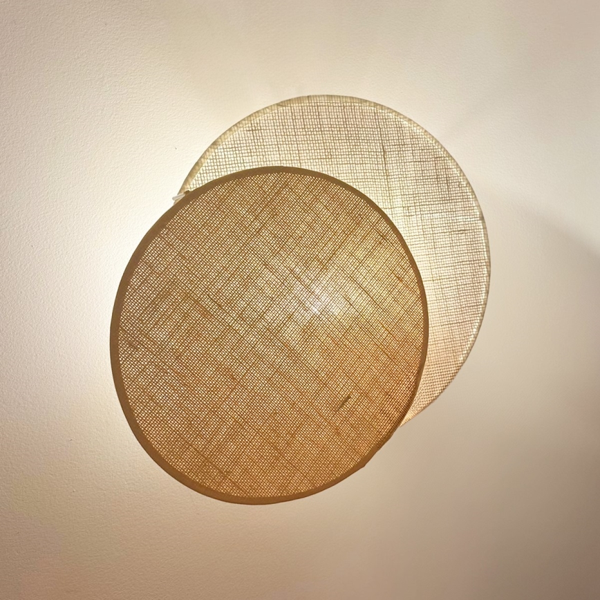 Brilagi - Aplique CIRCLES 1xE27/15W/230V 45x45 cm beige/color crema