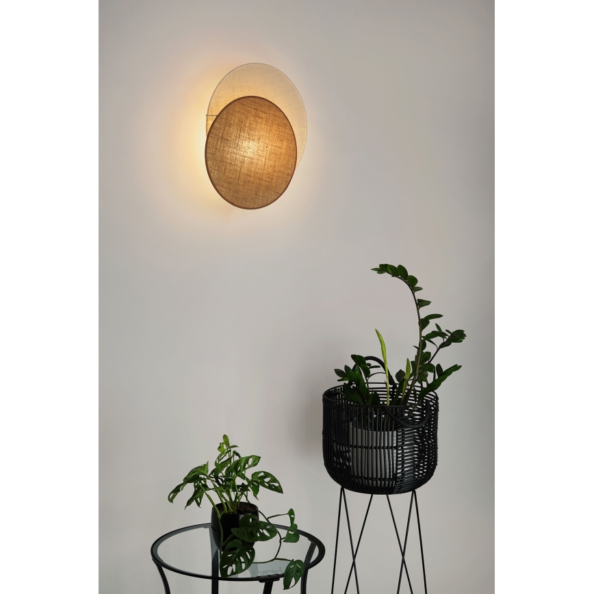 Brilagi - Aplique CIRCLES 1xE27/15W/230V 45x45 cm beige/color crema